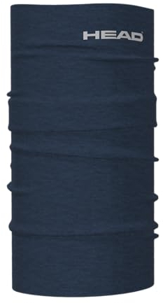 HEAD Tube Merino Plain, Multifunktionstuch Onesize Unisex Schlauchschal Herren Damen Winter Neckwarmer Winddicht Skifahren Radfahren UV Schutz Schlauchtuch Tube Bandana Schlauchtuch (Denim)