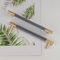 Pexintek 2 Stück Schrankgriffe Gold Moderne Griffe Möbel Möbelgriffe 160mm Lochabstand Türgriffe küche Schubladengriffe küchengriffe Vintage Griffe für Küchenschränke Kommode Schrank (Goldenes Grau)