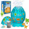 Bubble Egg Seifeneier Regenbogenblasenmaschine Automatische Seifenblasenmaschine, Seifenblasenmaschine Kinder 10000 Blasen/Minute mit 240ML Seifenblasenlösung (586-Blue)