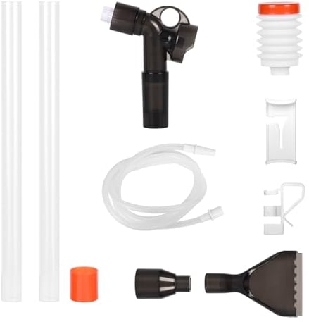 Aquarium Gravel Cleaner, Fish Tank Hand Syphon Pump Vacuum Siphon Water Changer for Fish Tank Water Changing and Filter Gravel Cleaning