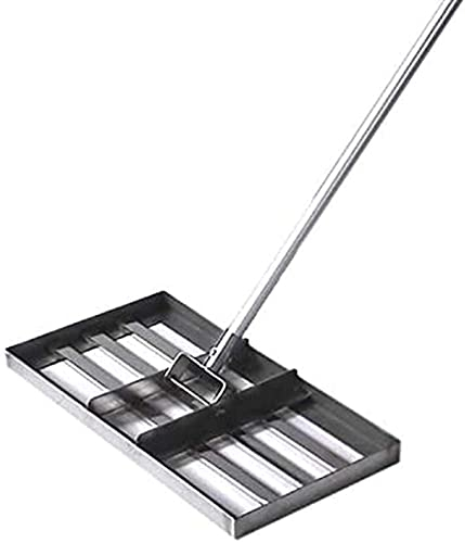 Golf-Nivellierrechen mit 43-Zoll-Griff, Golf-Gartengras, Rasen-Nivellierrechen aus Edelstahl, Level Move Drag Mop Level Rechen für Garten, Hof, Bauernhof