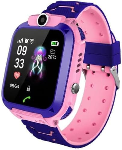 Mr. Orologio per bambini, 1.44'' Smartwatch con LBS di tracciamento, anti-perdita, fotocamera integrata, chiamata di emergenza SOS, funzione con scheda SIM, IPS 67, impermeabile, durevole, per