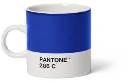 Pantone Porcelain Espresso Cup, Thick-Walled, Dishwasher Safe, 120 ml, Clear Blue 286