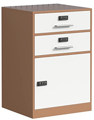 3-stufiger Aktenschrank unter dem Schreibtisch mit digitalem Schloss, Bürodruckerständer, Aktenschrank zum Ordnen von Papier, Stiften, Büchern und Snacks, kompakte und sichere Aufbewahrungsl