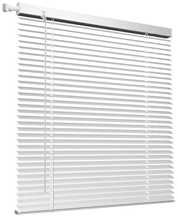 Tende Veneziana in Alluminio con Fissaggio Senza Foratura, su Misura Larghezza 42-150cm Altezza 50-240cm Persiane Veneziane Orizzontali Senza Fili, Privacy, per Finestre Interne(Silver)