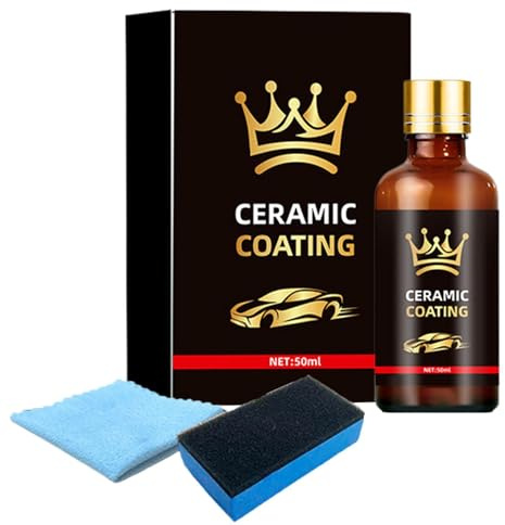 Keramikbeschichtungs-Set Hydrophober Detail-Restorer | 50 ml Autoglas-Reinigungsmittel Für den Lastwagen, Kraftfahrzeug, Pickup, SUV, Wohnmobil, Outdoor, täglich, Garage und