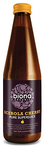 Organic Acerola Cherry Juice (330ml) x 3 Pack Saver Deal