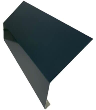 Traufblech 1 m lang Aluminium farbig 0,8 mm (klein, Anthrazit) Zuschnitt 16,5 cm