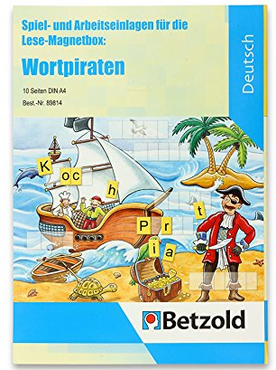Betzold - Wortpiraten, Spiel- und Arbeitseinlagen für Lese-Magnetbox - DaZ DAF
