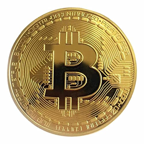 Shinekoo Gold überzogene Bitcoin Münze Sammlerstück BTC Münze Kunstsammlung Physikalisch …