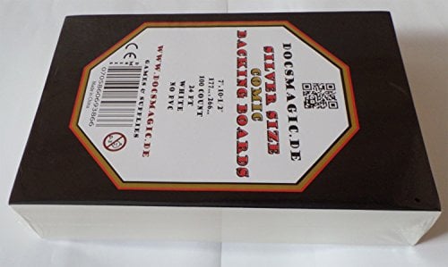 docsmagic.de 100 Sliver Size Comic Book Backing Boards 7 x10-1/2-24pt White