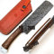 SJGG 9533 Cuchillo de cocina de chef de cocina de hoja de acero de damasco hecho a mano personalizado con funda Huerto casero Horno de camping colección de herramientas mango pesca y otros cuchillos