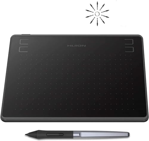 HUION HS64 Graphic Tablet 5080 lpi 160 x 102 mm USB Black