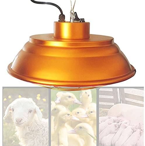 Aprilhp Wärmelampe Küken Heizlampe Hühner Heizungs Lampe für Tiere, Perfekt für Meerschweinchen Lämmer Ferkel und Welpen - Tiere Warm Halten, 200-400W