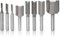 Mesee Set of 8 Pieces Straight & Dado Router Bits, 1/4-Inch Shank Straight Router Bit Set Double Flute Woodworking Milling Trimming Cutter Tools