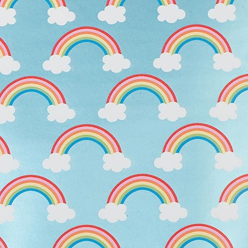 Geschenkpapier Teenager 70cm x 2m Rolle Regenbogen