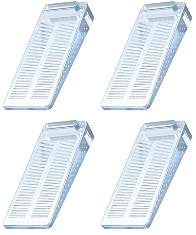 Arrêts de Portes, Yosemy 4pcs Antidérapante Cale Porte au Sol avec Hauteur Réglable,Ces Cales être Utilisées sur Une Base Genre Carrelage, Béton, Ciment,Tapis, Sols Stratifiésetc, Transparent