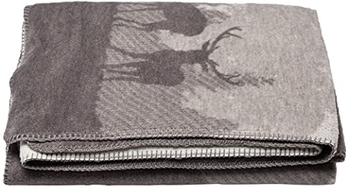 David Fussenegger [W0724] Baumwolldecke Landschaft braun, 200x150 cm