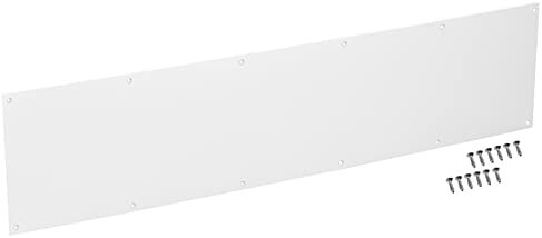 CQMMA Door Kick Plate 8x34 inches Suitable for 36 Doors, 12GA (5/64 inch) Thickness Al Alloy, 8 x 34 White