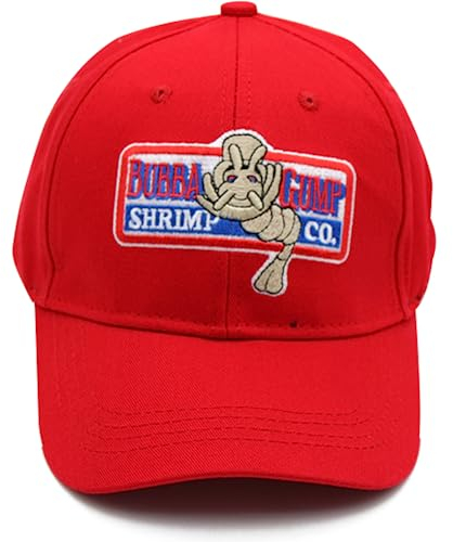 Danlai Unisex Truck Baseball Mesh Cap Einstellbare Snapback Bubba Gump Baseballkappe Shrimp Gestickte Hüte Rot