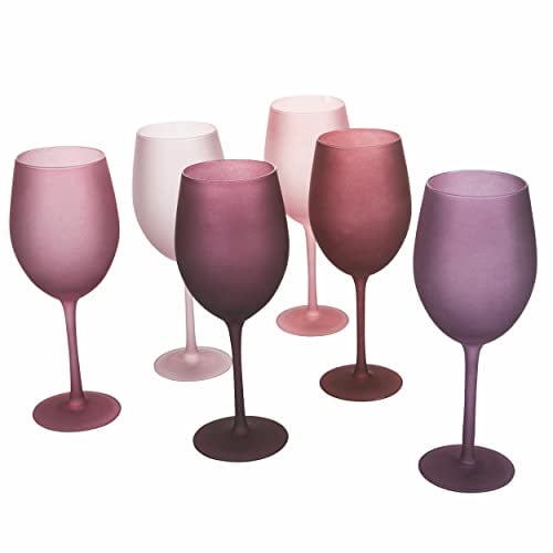 Villa d'Este Home Tivoli Happy Hour Provence Set mit 6 frostierten Gläsern, 550 ml