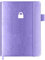 Hardcover-Passwortbuch mit alphabetischen Registerkarten – Internet-Passwortbuch, 11,6 x 15,5 cm, Passwort-Notizbuch für Büro oder Zuhause, Violett