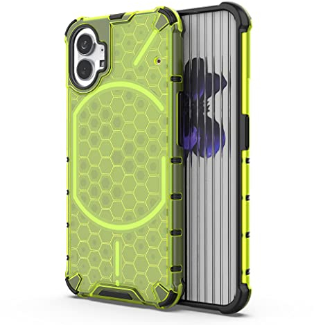 SEAHAI Hülle für Nothing Phone (1), Ultra Dünn Weiche Silikon Kratzfest TPU Bumper Case Schutzhülle [Anti-Drop Luftkissenecke] Militärische Stoßfest Handyhülle - Grün