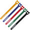 GWHOLE 60 Piezas Sujetacables de Colores Bridas para Cables Reutilizables Cintas Organizador de Cables Ajustables - 1,2 x 18 cm, 5 Colores