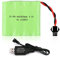 Yangers 4.8V 2400mAh NI-MH AA Rechargeable Battery Pack SM 2P Plug Connector with USB Charger Cable Set for RC Car Truck Jumper Excavator Toys