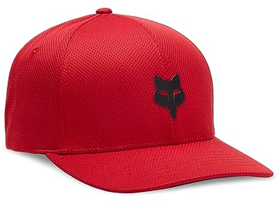 Fox Racing Herren Standard Fox Head Tech Flexfit Mütze, Feuerrot, L