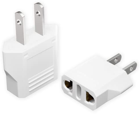 VIEVRE 2 Stück Reiseadapter,Adapter USA Deutschland Stecker,EU to US Adapter,Adapter USA,Reiseadapter USA,Reiseadapter Typ A,US Adapter EU,Europa/US/China/Japan/Kanada/Mexiko Universaladapter