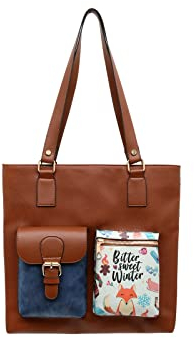 DOGO Vegane Damen Umhängetaschen - Handgefertigt Schultertaschen und Handtasche - Multi Pocket Bag - Bitter Sweet Winter