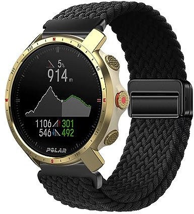 Nylon Armband Kompatibel mit Polar Grit X/Grit X Pro,Sport Elastisches Nylon Stoff Ersatzband für Polar Grit X/Grit X Pro Band und Magnet Schnalle für Polar Grit X/Grit X Pro (13)