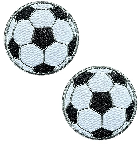 2 Pieces Love Football Tactical Patch Military Hook & Loop Embroidered Applique Sport Football Emblem Patch for Bags Backpack Uniform Vest Clothes Outdoor Sport Jersey Biker or Collect