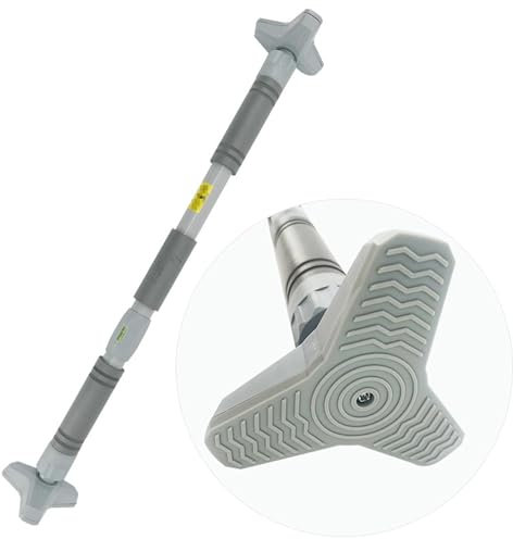 Barra Ginnica monoblocco per Uso Domestico (Non è Necessario forare), per Bambini di 8-12 Anni, con tappetini Antiscivolo e Chiusure di Sicurezza, Supporto Piatto Triangolare, 69-130 cm,69-95cm