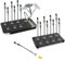 16pcs Model Metal Magnetic Bendable Clips with Storage Box 1mm thick base Painting Tool Set Aluminium wire crocodile clip with magnet (Bendable)