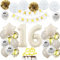 Geburtstagsdeko 16 Beige Gold, Luftballons 16 Geburtstag Mädchen Junge, Deko 16. Geburtstag Luftballons, Beige 16. Geburtstag Dekorationen, Sandweiß 16 Jahre Geburtstagsdeko, Luftballon 16 Beige