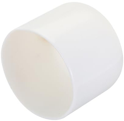QUARKZMAN 20 Tapones de Goma de 32 mm de Diámetro Interior para Cubrir Tornillos en Tubos Redondos de Vinilo, Protectores de Rosca, Color Blanco