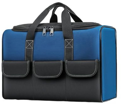 Large Tool Bag Heavy Duty - Large Tool Carry Bag Electrician Bag, Large Tools Storage Bag, Tool Storage Organiser Bag, Waterproof Tool Tote, Tool Organizer Bag For Mechanic, Electrician 43x22x28cm