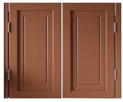 YHWKGZ Portes Battantes De Café,porte De Séparation En Bois Massif, Porte De Clôture De Couloir, Porte Saloon De Salle De Bain Intérieure, Porte De Majordome De Salon (Color : Brown, Size : 100cm/39