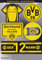 Borussia Dortmund Aufkleberkarte - Heja BVB - 6er Set | Aufkleber | Sticker BVB 09 - Plus Lesezeichen I love Dortmund