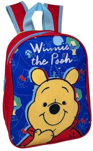 CARTOON Kindergartenrucksack Schultasche Zubehör für Kinder Freizeit Spaziergang 28 x 22 x 10 cm, Winnie Puuh, 28 cm