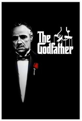 ahnld Der Pate (1972) Der Pate Filmplakat Klassiker Don Vito Corleone Der Pate Geschenkplakat Der Pate Leinwandposter Schlafzimmer Dekor Landschaft Büro Zimmer Dekor Geschenk 30 x 45 cm