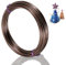 12 Gauge 2mm Brown Aluminum Craft Wire, 30m - Bendable, Flexible for Jewellery, Floristry & Modelling