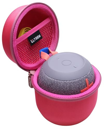 LTGEM Case Compatible with Ultimate Ears WONDERBOOM 4 / Play / 3/2 Portable Waterproof Speaker, Pink