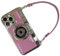 Limited Edition Old School Camera for iPhone Case, Cute Funny 3D Vintage Camera Phone Case with Removable Neck Strap Lanyard, Cool, Shockproof, For iPhone 16 Pro Max Case(Purple,For iPhone 16)