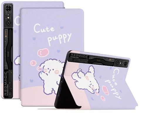 Kompatibel mit/Ersatz für ZTE Nubia Red Magic Gaming Pad Pro 10,9 Zoll PU Leder Flip Stand Magnetic Wallet Cute Painting Case LSKTPB (1)