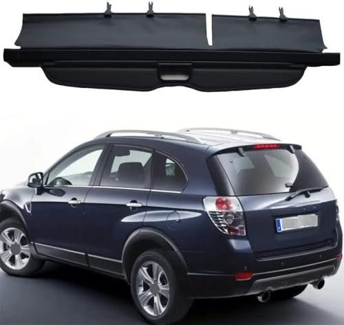 DRYFAL Auto Laderaumabdeckung für Chevrolet Captiva 2008-2014 Auto Einziehbarer Laderaumabdeckung Kofferraum Schutz Der PrivatsphäRe Cargo Cover