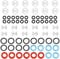 72 Pcs Tap Washers Assorted Uk, Kitchen Tap Washers for Mixer Taps, Repair and Replacement Kit for Leaking Faucets in Bathrooms, Kitchens, And Offices