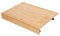 Couvre-plaque de cuisson en bois avec 4 pieds de support amovibles - Multifonctionnel - Pour la plupart des cuisinières à gaz et électriques - 75 × 54 × 10 cm